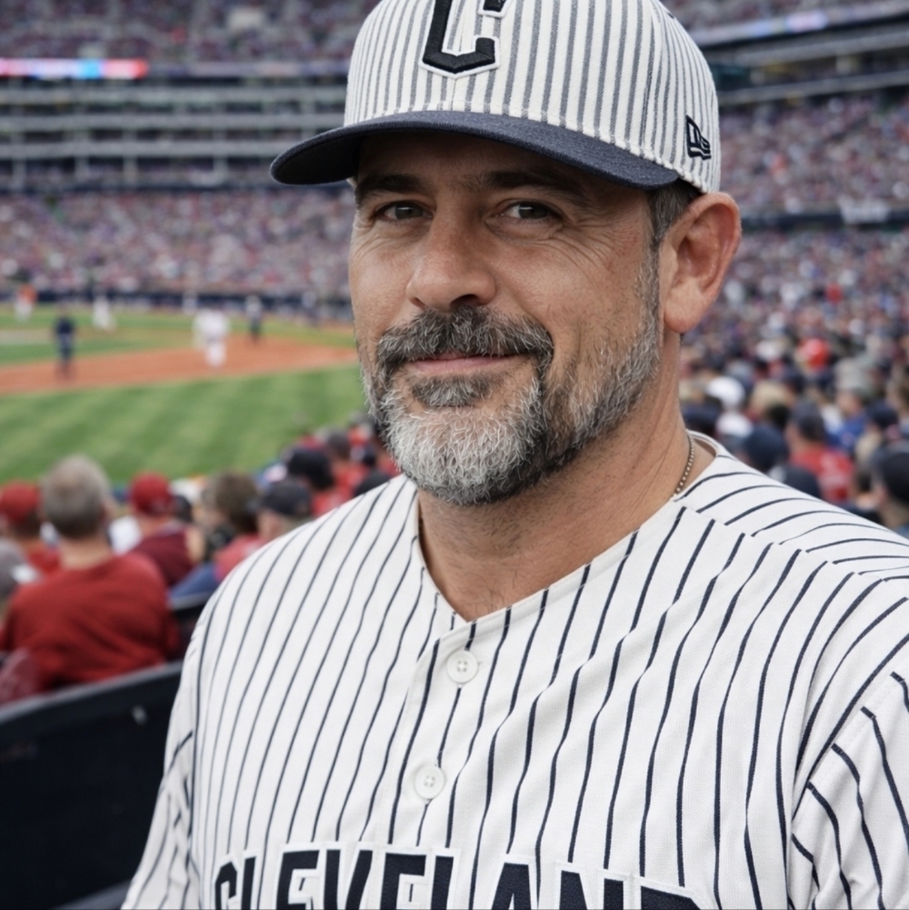 Cleveland Guardians Pinstriped Seersucker Promodel Hat Cap Size 7 1/4 New